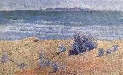 Henri Edmond Cross Beach on the Mediterranean oil painting artist